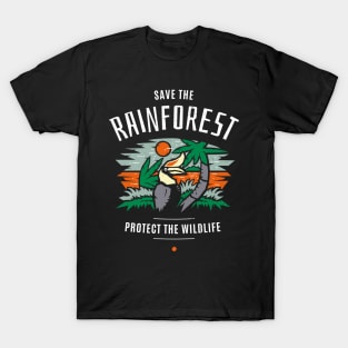 Save the Rainforest Protect the Wildlife T-Shirt